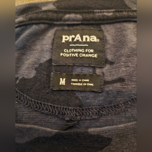 PRANA Cozy Up Hemp Blend Camo T-Shirt - Picture 2 of 6